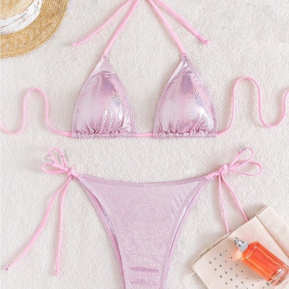 Pink Shimmering Swimsuit